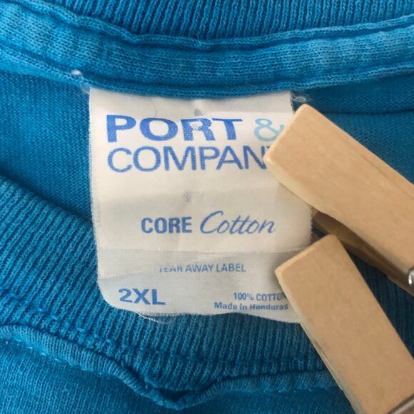 Port & Company 2XL Unisex Blue National Feral Cat Day 2018 Doodle Tee Shirt - Picture 5 of 5